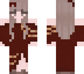 rotes kleid mit goldenen akzenten