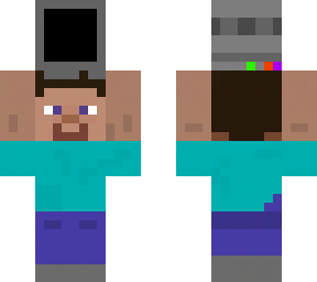 steve holding a tv