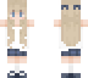 blue blonde bows