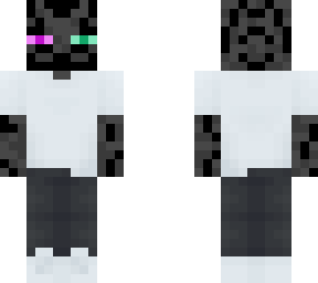 dripped enderman with pink and green eyes