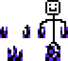 glitching stickman