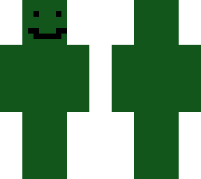 green happy face