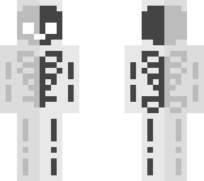 inverted grayscale skeleton