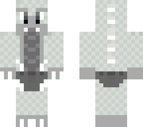 arctic gray dragon with golden horns and a skirt (1)