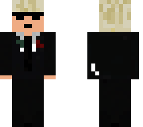 blonde suit