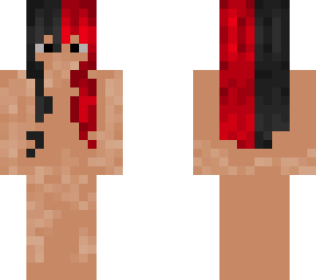 brown skin red/black hair base