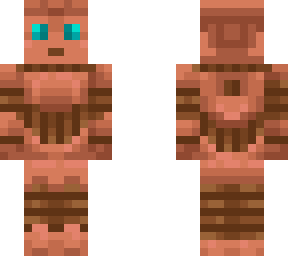 copper clockwork robot
