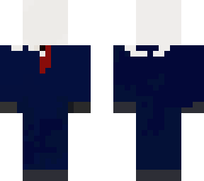 a blue suit
