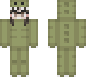 green dinosaur girl