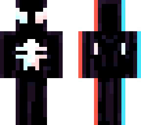 spider-man symbiote suit (red & blue tint)