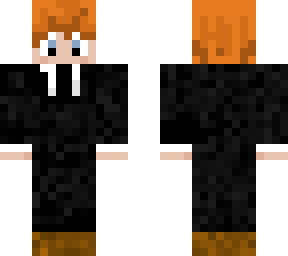 ginger in suit