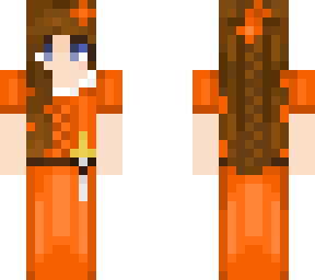 princess raena - orange ballgown