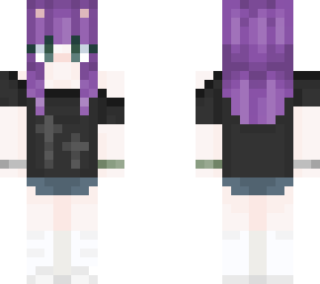 purple haired alt girl