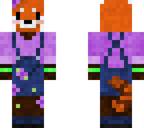 red panda in lavender