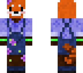 red panda in periwinkle