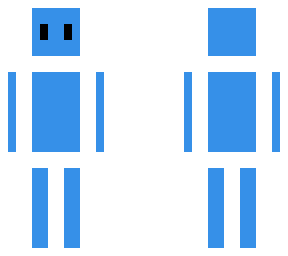 blue white
