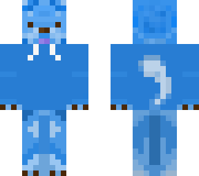 blue dog with a hoodie