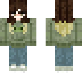 me with frog sweater