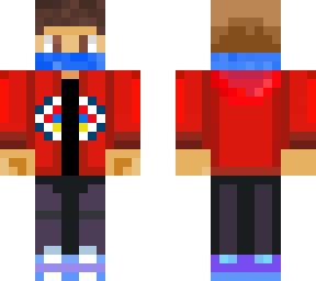 tuff red hoodie skin