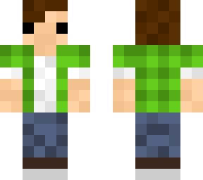 8bit green flannel guy