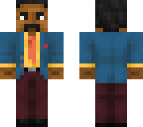 blue, yellow, and burgundy fellow
