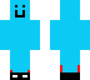 blue man fixed inside