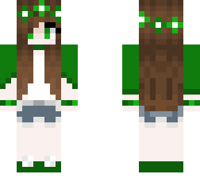 cute green girl