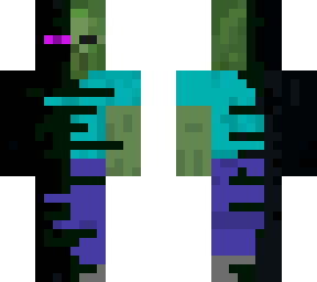 half enderman and zombie