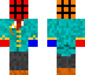 rubik's cube head