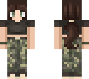 camo hiking girl