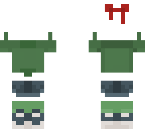 green girl outfit base w bow