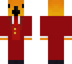 orange parrot red suit