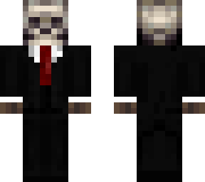 skeleton in suit