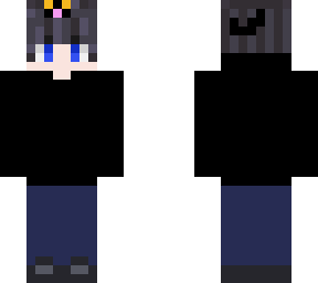 boy with black cat in hair