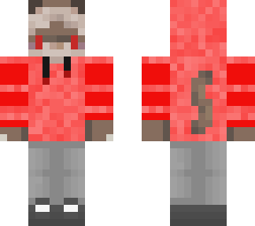 ferret skin red hoodie