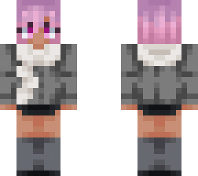 pink hair brown skin girl