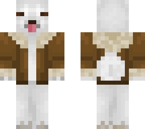 samoyed in jacket