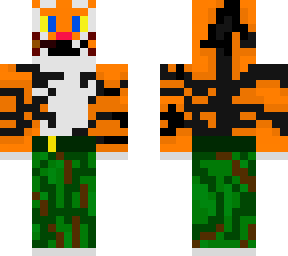 tiger with camo pants