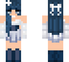 blue and white