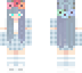 blue eyes flower girl skin