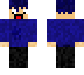 blue man