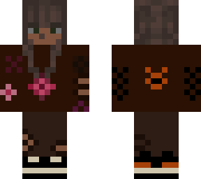 brown hooded girl with space buns