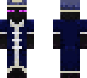enderman in blue robe