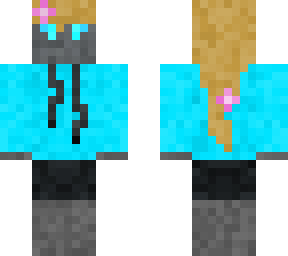female android with flower in hair