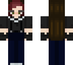 girl red and black hair mafia