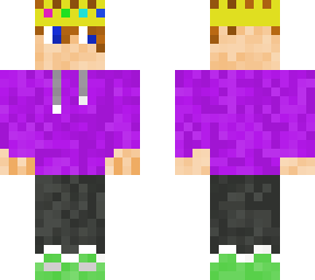 guy with blonde hair and hoodie (technoblad tribute)