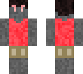 male android with red theme
