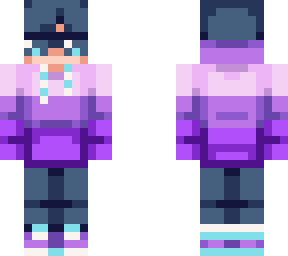 purple hoodie i made by @snakeyz