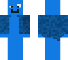 blue face