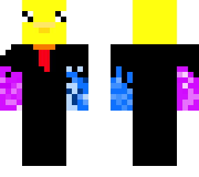 duck with a suit not good textured suit